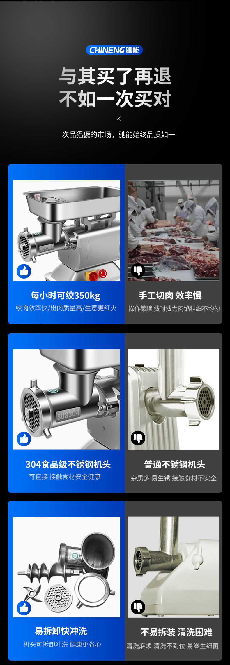 永利yl23411绞肉机与手工切肉对比 永利yl23411绞肉机与手工切肉对比