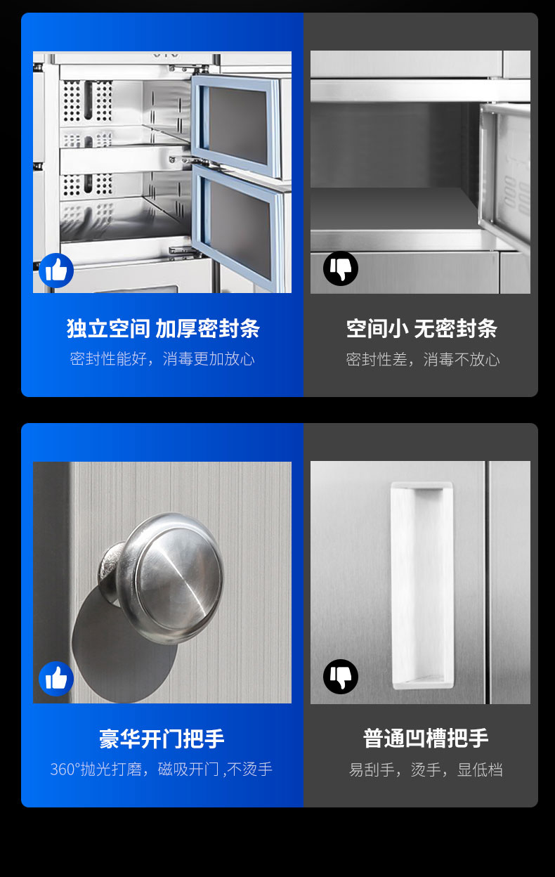永利yl23411多室消毒柜与其他消毒柜对比2 永利yl23411多室消毒柜与其他消毒柜对比2