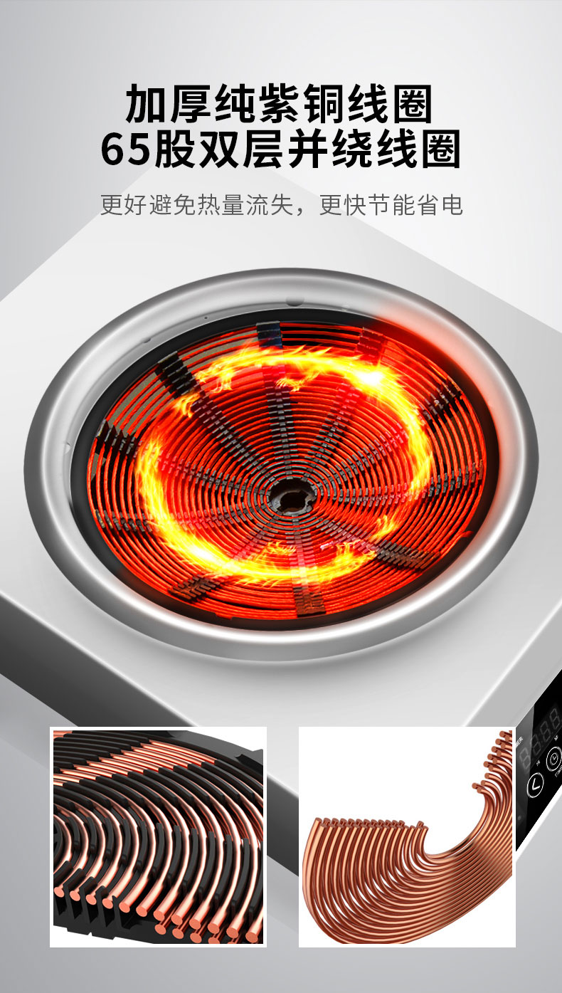 永利yl234115000W台式电磁炉纯紫铜线圈 永利yl234115000W台式电磁炉纯紫铜线圈