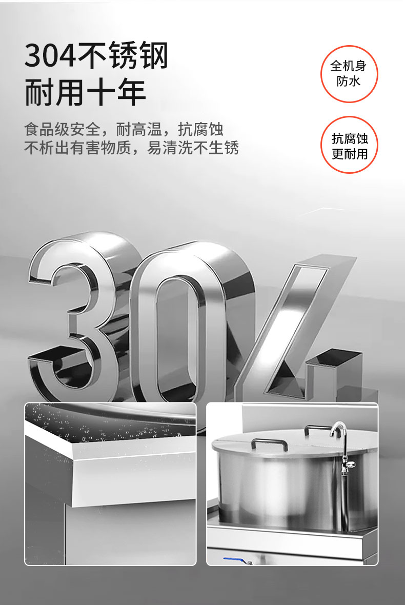 永利yl23411一体式汤炉304不锈钢